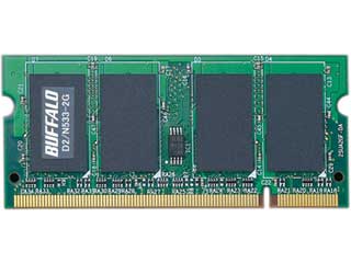 【クリックで詳細表示】D2/N533-2G DDR2 533MHz(PC2-4200)対応 200pin SO-DIMM