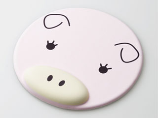 かわいい おしゃれ アニマル 手首にやさしい マウスパッド ぶた ブタ Mochimal モチマル Mp An01pig ムラウチドットコム