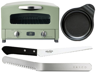 Cat Gs13bアラジントースター グリーン 2枚焼き 目玉焼きプレート パンスライサー バターナイフ ムラウチドットコム Cat Gs13bアラジントースター グリーン 2枚焼き 目玉焼きプレート パンスライサー バターナイフ ムラウチドットコム