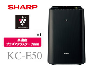 KC-E50-B プラズマクラスター搭載 加湿空気清浄機 (ブラック系