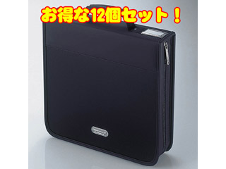 【クリックで詳細表示】【お得な12個セット！】CCD-W160BK CD/DVDウォレット(160枚収納)ブラック