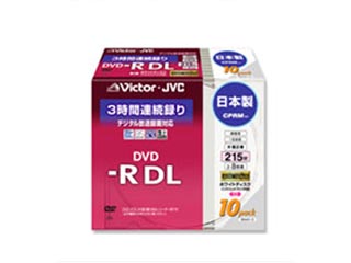 【クリックで詳細表示】VD-R215CW10 録画用DVD-R DL 8倍速対応 ホワイト 10枚パック