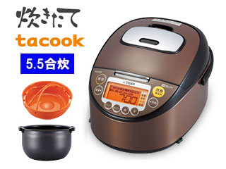 【クリックで詳細表示】JKT-V101-XT IH炊飯ジャー 炊きたて 「tacook」【5.5合】 (ブラウンステンレス)