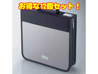 【クリックで詳細表示】【お得な12個セット！】CCD-W160GY CD/DVDウォレット(160枚収納) グレー