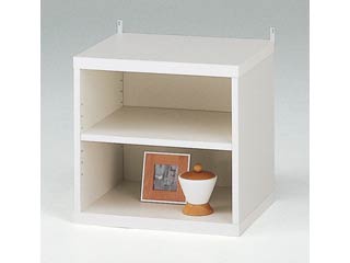 【クリックで詳細表示】【収納ラック】 E-STYLE RACK(イースタイルラック) EST-キャビネット45OP ホワイト 【組立家具】