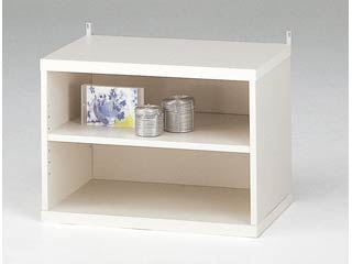 【クリックで詳細表示】【収納ラック】 E-STYLE RACK(イースタイルラック) EST-キャビネット60OP ホワイト 【組立家具】
