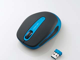 【クリックで詳細表示】ワイヤレスULTIMATEレーザーセンサーマウス 5ボタン M-TG04DLBU ブルー