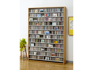 【クリックで詳細表示】【DVD/CDラック】 CDストッカー1668 (ナチュラル) CS1668N