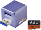 USB Type-A iPhone/AndroidΉ microSD[_[ Qubii Duo MKPQD-PP{64GB microSDXCJ[hZbg