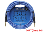DMBSIN20S@Blue Steel Instrument Cables@20FT(6m) S-S@ypP[u