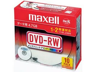 【クリックで詳細表示】DVD-RW 10枚入 DRW47PWBS1P10A