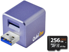 USB Type-A iPhone/AndroidΉ microSD[_[ Qubii Duo MKPQD-PP{256GB microSDXCJ[hZbg