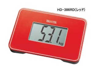 【クリックで詳細表示】HD-386RD《スモールスケール》体重計 レッド