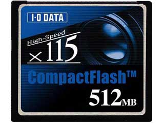 【クリックで詳細表示】CF115-512M コンパクトフラッシュ 512MB