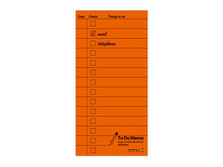 メモ Todoリスト オレンジ ムラウチドットコム