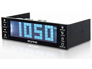 デジタルクロック風 5インチベイ内蔵専用4チャンネルファンコントローラー Km07 Bk ムラウチドットコム