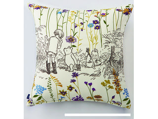 ディズニーホームシリーズ クッションカバー プー ガーデンプレイス M107c 45 45cm パープル ムラウチドットコム