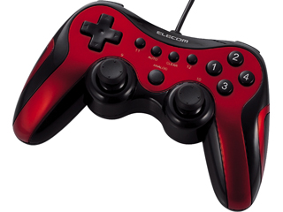 【クリックで詳細表示】JC-U2912FRD 12ボタンアナログ/デジタルUSBゲームパッド レッド