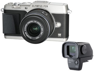 【クリックでお店のこの商品のページへ】【完了】OLYMPUS PEN E-P5 ズームレンズキット(シルバー)