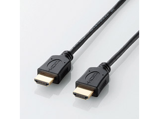 【クリックで詳細表示】DH-HD14ES18BK スリムタイプHDMIケーブル 1.8m ブラック