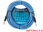 DMBSIN30S@Blue Steel Instrument Cables@30FT(9m) S-S@ypP[u