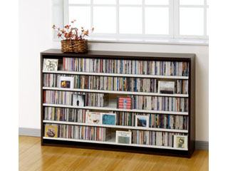 【クリックで詳細表示】【DVD/CDラック】CDストッカー695L(ダーク) CS695LD