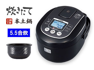 全3色/黒/赤/ベージュ JKN-R100-K 炊飯器 炊きたて ブラック