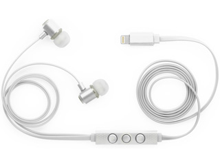 LightningڑnC]ΉCi[C[wbhz IC-Earphone ICEP-LT-04 WH zCg