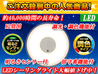 【クリックでお店のこの商品のページへ】LEDシーリングライト CL12DL-USL1