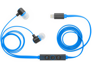 LightningڑnC]ΉCi[C[wbhz IC-Earphone ICEP-LT-04 BL u[