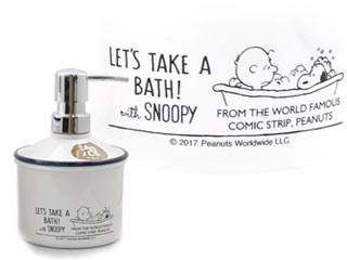 日本製 スヌーピー バスタイムディスペンサー S 泡タイプ Let S Take A Bath With Snoopy ムラウチドットコム