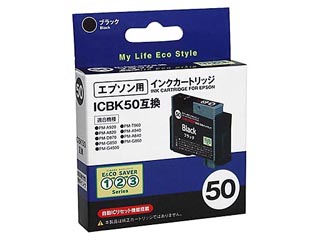 【クリックでお店のこの商品のページへ】OME-50BA エプソン互換インクカートリッジ ブラック (ICBK50)