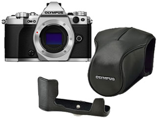 OM-D E-M5 Mark II ボディ(SLV)+革カバー&ボディージャケットセット