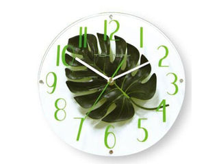 【クリックで詳細表示】【掛け時計】TW-1056MO/グリーン 【おしゃれなアートフラワークロック 】