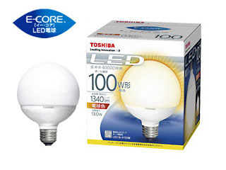 Ldg13l H 100w Led電球 E Core イー コア ボール電球形 電球色 ムラウチドットコム