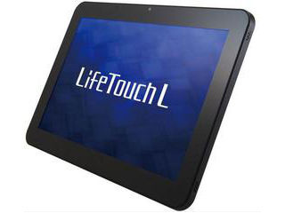 【クリックで詳細表示】10.1型タブレット LifeTouch L メモリ32GB搭載モデル ストリームラインブラック(背面) LT-TLX5W1AB