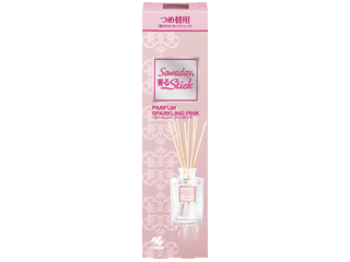 サワデー香るスティック 消臭芳香剤 パルファムスパークリングピンク 詰め替え用 70ml ムラウチドットコム
