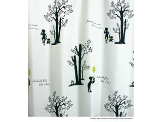 Disney ディズニーホーム 遮光カーテン プー シャイニーパーク M1036 100 135ｃm ホワイト 1枚 ムラウチドットコム