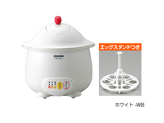 【クリックで詳細表示】EG-HA06-WB マイコン温泉たまご器 エッグDoDoDo(ホワイト)
