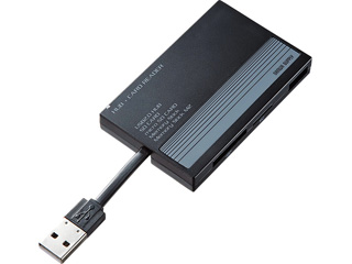 【クリックでお店のこの商品のページへ】ADR-ML8HGY USB2.0HUB付 カードリーダー グレー