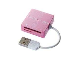 【クリックで詳細表示】CRW-4M44P マルチカードリーダー/ライター ピンク