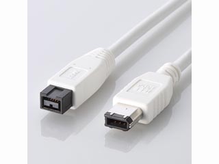 【クリックで詳細表示】IE-961WH FireWireケーブル(9ピン-6ピン) 1.0m