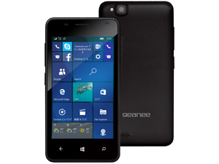 4型simフリースマートフォン Windows Phone Geanee ジーニー Wpj40 10 Bk ブラック ムラウチドットコム