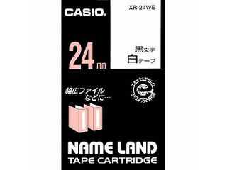 【クリックで詳細表示】ネームランドテープ24mm 白 XR-24WE