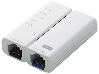 【クリックでお店のこの商品のページへ】IEEE802.11n/g/b対応 モバイルWi-Fiルータ LAN-W300N/RSW ホワイト