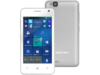 4型simフリースマートフォン Windows Phone Geanee ジーニー Wpj40 10 Wh ホワイト ムラウチドットコム