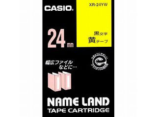 【クリックで詳細表示】ネームランドテープ24mm 黄 XR-24YW