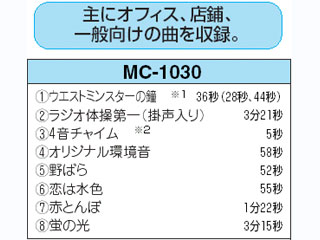 【クリックで詳細表示】MC-1030(MC‐1000用メロディクスカード)