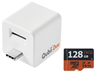 USB Type-C iPhone/AndroidΉ microSD[_[ Qubii Duo  MKPQC-W{128GB microSDXCJ[hZbg