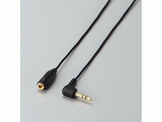 【クリックでお店のこの商品のページへ】EHP-CT23G/10BK ヘッドホン延長コード 1m ブラック